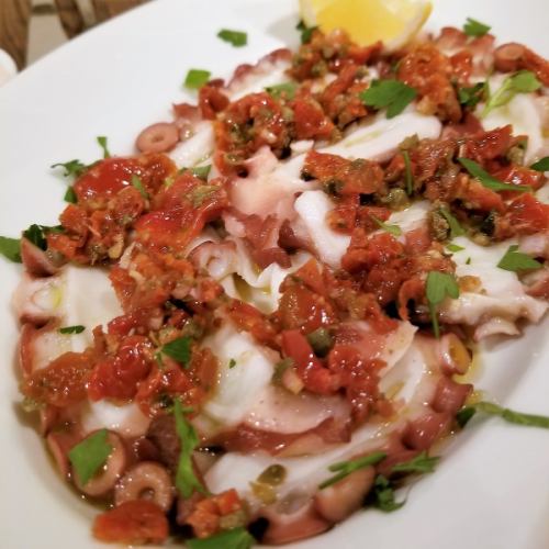 Marinated North Seawater Octopus ~ Dried Cherry Tomato Sauce ~
