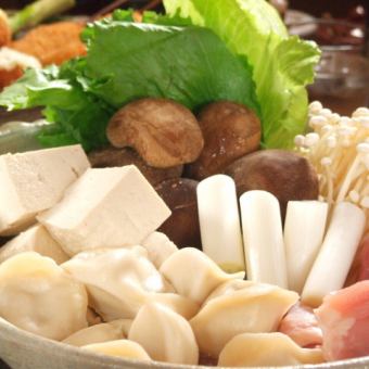 串よし特製宴会お鍋コース全6品3300円(税込)