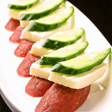 Camembert and Crackers / Salami, Cucumber and Cheese