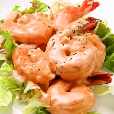 plump shrimp mayonnaise