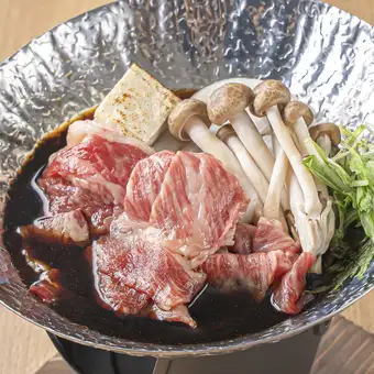 黒毛和牛のすき焼き