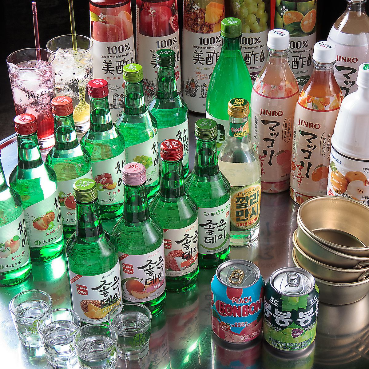 マッコリなどの約16種のドリンクが2H飲み放題1500円☆！