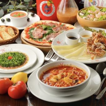 ~12/22【2時間飲み放題付】プリモコース<全6品5000円