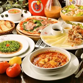 【プリモコース】＜全6品5000円2時間飲み放題付