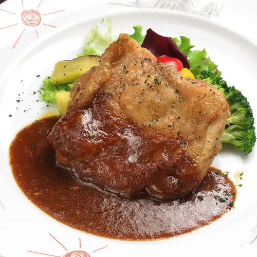 匠の大山鶏のガーリックソテー