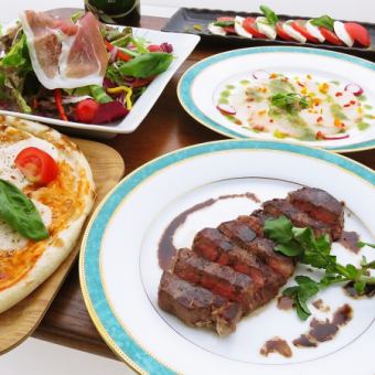 豪華イタリアンコース～黒毛和牛プランとデザート付き～