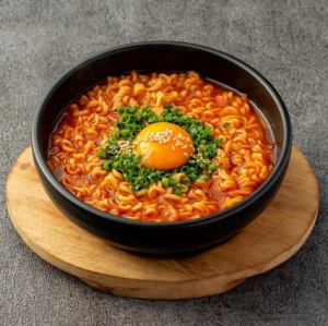 Super delicious spicy ramen made with homemade soup