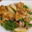 ニンニクの芽と豚肉炒め
