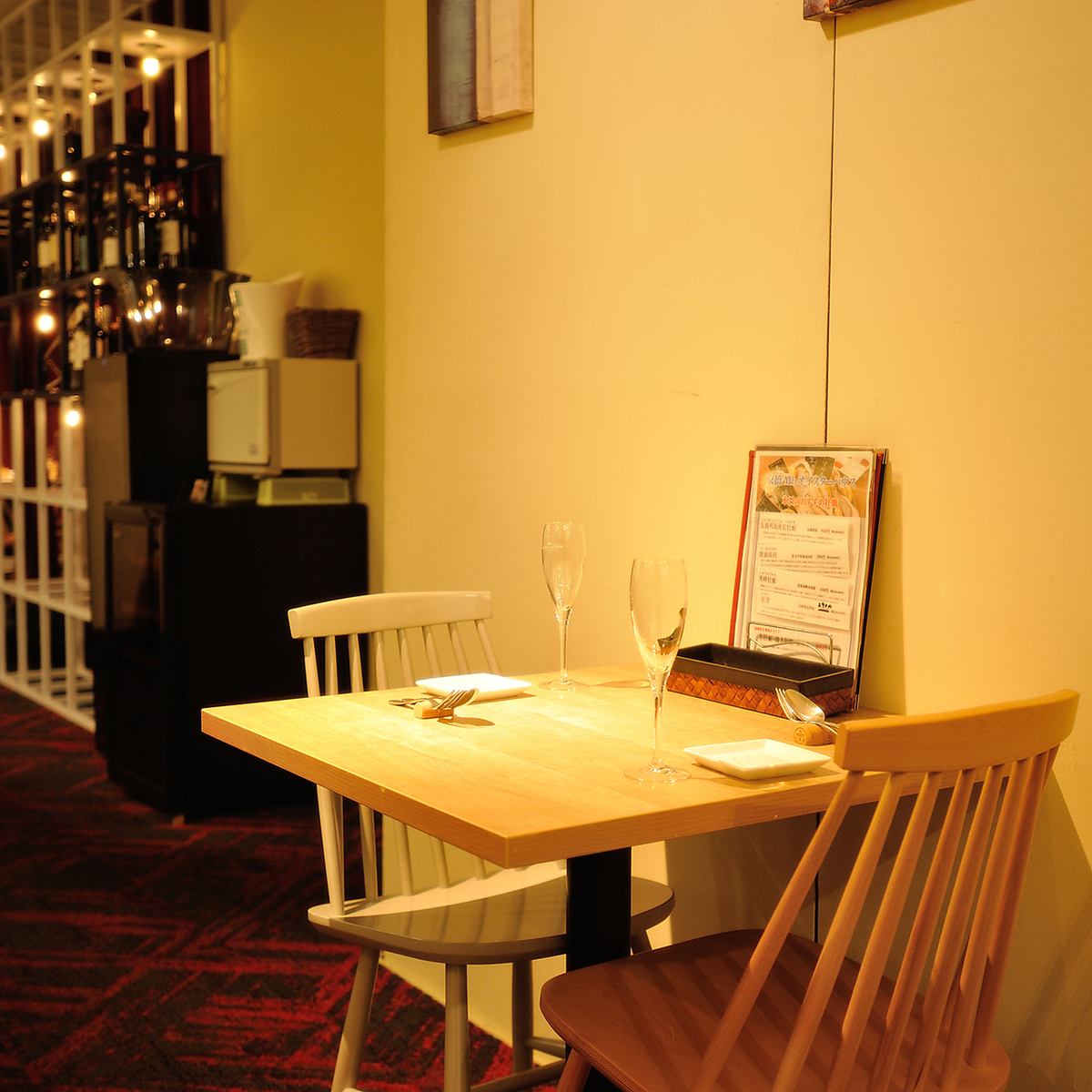 We have a VIP room separated by a curtain! There is only one seat, so it's a battle to get it!