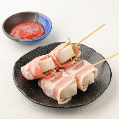 山芋しそ豚巻き(梅肉)