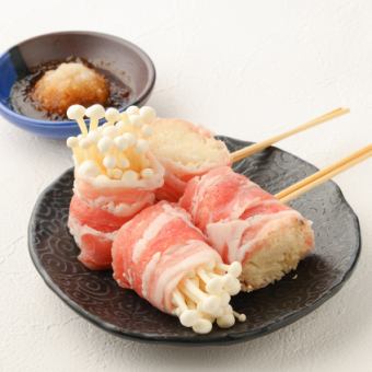 エノキ豚巻き(おろしポン酢)