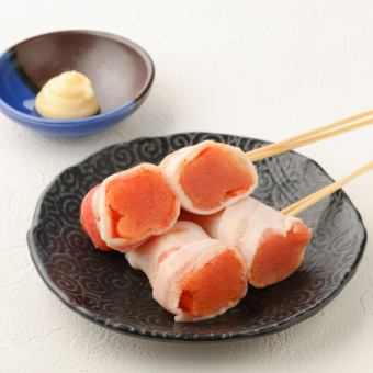 博多明太子豚巻き串(マヨネーズ)