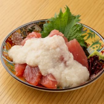 マグロぶつ盛り+山かけ[赤い宝石+ぶっかけ]