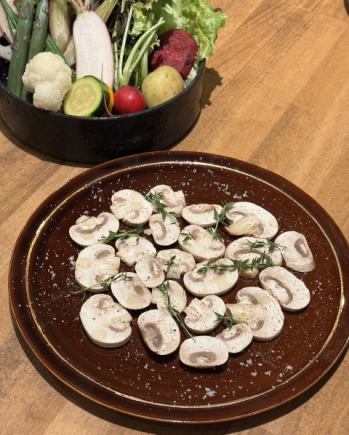【女子会コース】バーニャカウダ・鮮魚のカルパッチョ盛り合わせ等お料理6品＋2時間飲み放題付