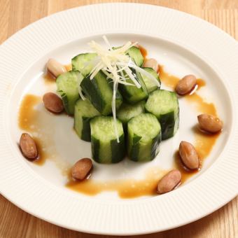 きゅうりと白髪ねぎ香味あえ