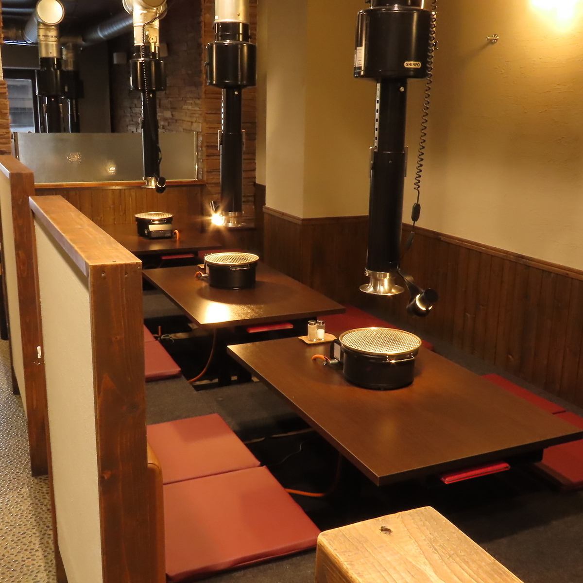 Please enjoy your meal and conversation at your leisure in our sunken kotatsu seating!