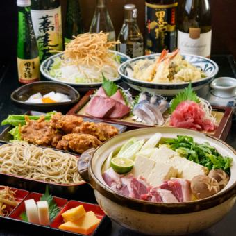 【2時間飲み放題付き】多吉名物の唐揚げやかも鍋をご用意！多吉コース