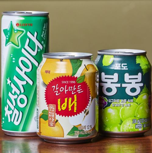 Various Korean juices