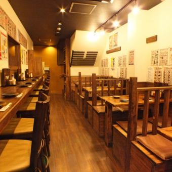 お一人様でもお気軽に！カウンター席※写真は系列店