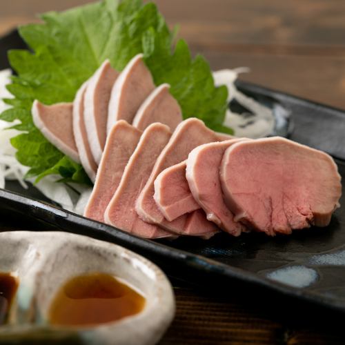 Pork tongue sashimi