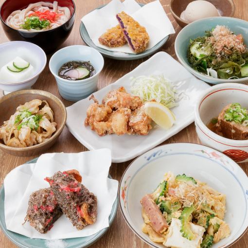【附无限量畅饮】在宴会和酒会上尽享冲绳美食!9道菜品的“冲绳套餐4,500日元”
