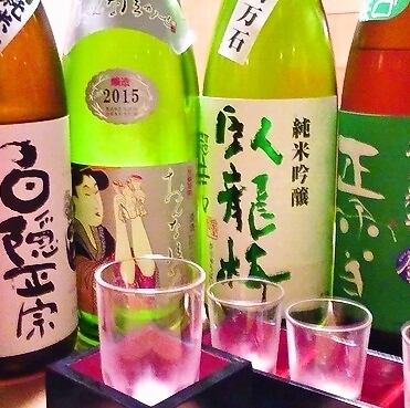 日本酒の種類充実！静岡県内の地酒あり◎