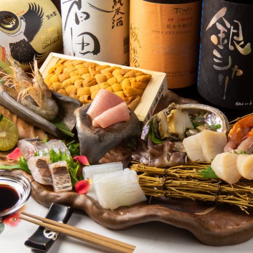 鮮度抜群の刺身盛り合わせ