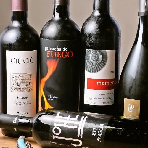 Italian and Spanish wines