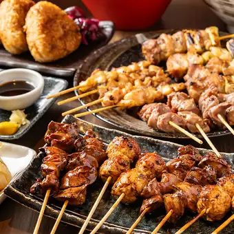 ◆90分飲み放題付き≪串焼き8本が楽しめる≫全8品3700円(税込)コース