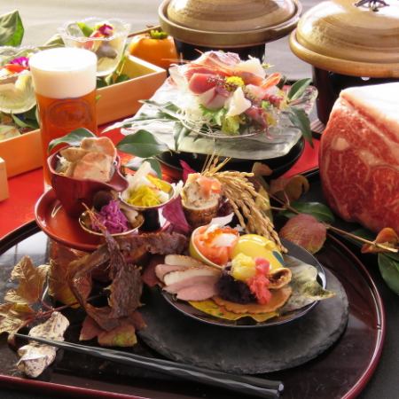 [午餐OK] 10,000日元8菜2小时无限畅饮，适合追悼会、家庭会议等人生转折点