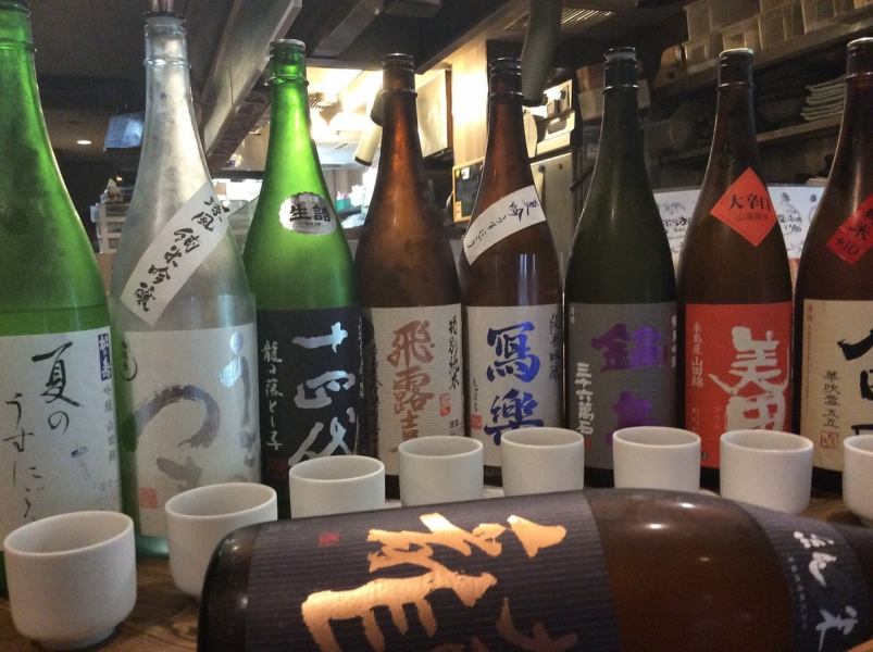 純米酒を中心にラインナップ☆レアな日本酒も見つかるかも……！?