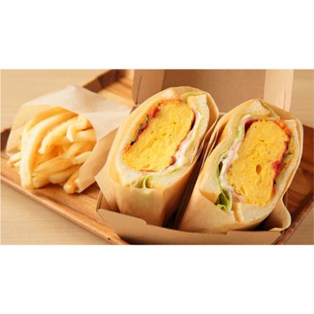 ふわふわ卵サンド（ポテト付）