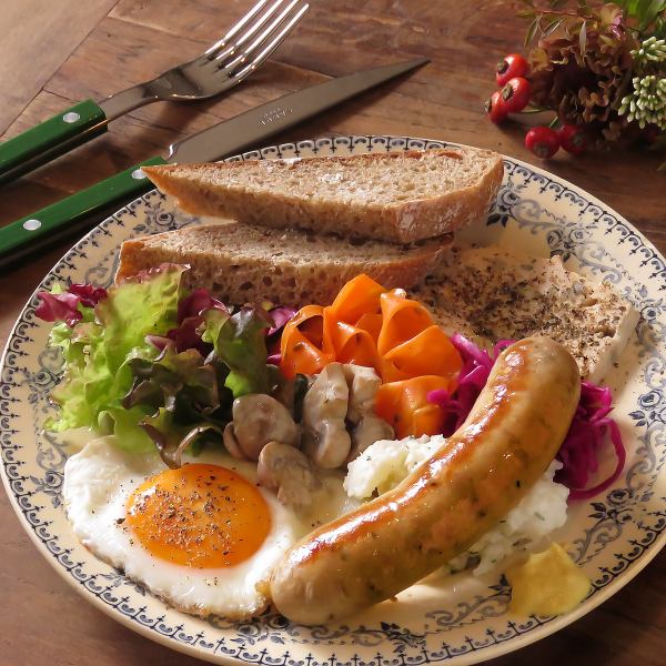 ≪ビストロプレート≫不動の人気♪午前11時まで・フレンチシェフの手作りするモーニングプレート