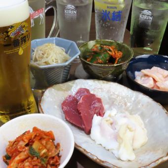 【小飲套餐】3道菜+2飲料1500日圓（含稅）！