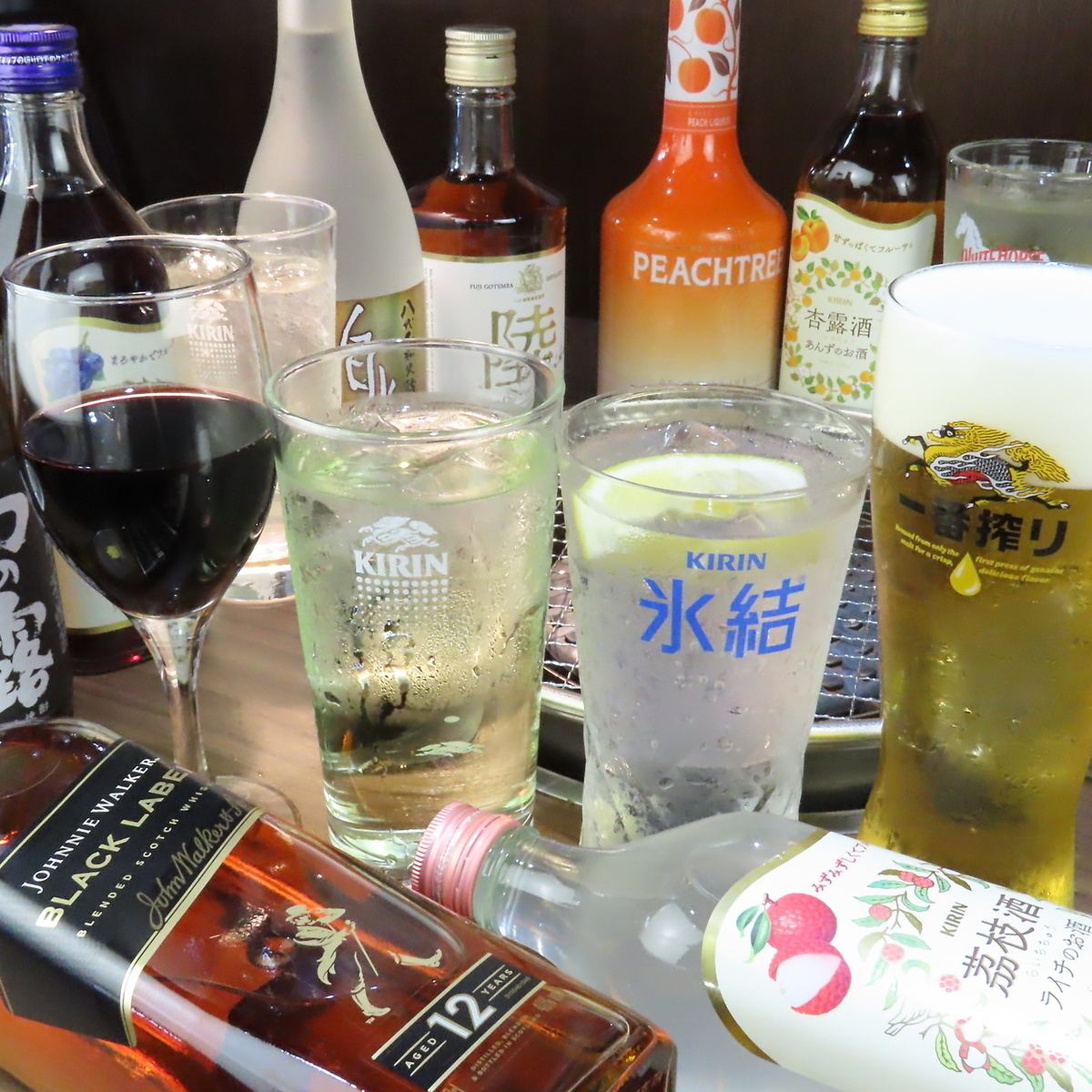 Beer is the best accompaniment to horumon! Our all-you-can-drink plan includes beer ◎