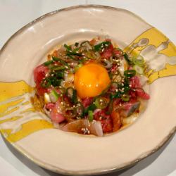 お刺身ごちゃまぜユッケ