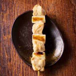 嫩水鸡胸肉葱串（1串）