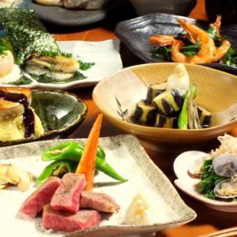 [Seafood and Wagyu Beef Rump Course] 7 dishes in total