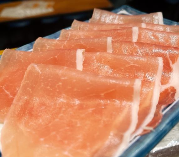 【予約限定】小島のワインのお供に！60分生ハム食べ放題☆1,090円(税込)