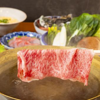 Shabu-shabu & Sukiyaki! Our most popular [Omakase Course] 10 dishes total 8,800 yen (tax included)