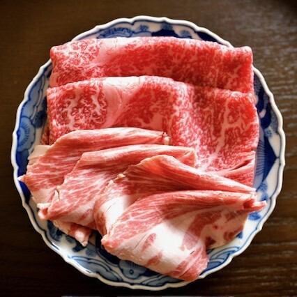 Yamagata beef and Kinka pork shabu-shabu course