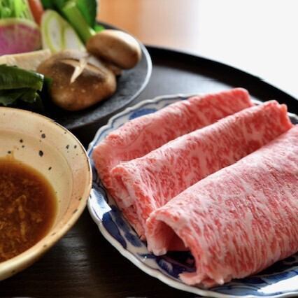 Yamagata beef sirloin shabu-shabu course