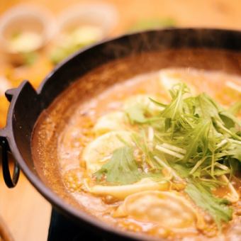 全7品★炊き餃子満喫コース2500円≪+1500円で2h飲み放題付≫