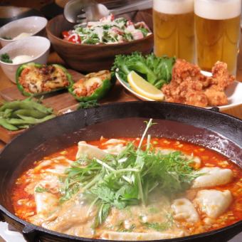 총 9 종 ★ 탄탄 만끽! 만두 & 국수 & 죽 ★ 3000 엔 코스«+ 1500 엔으로 2h 음료 뷔페 포함 ♪»