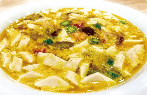 蟹肉松茸豆腐布丁