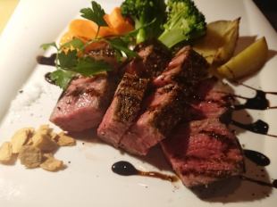 【国産黒毛和牛ステーキコース】飲放付8皿全10品5500円(日~木)150分(週末、祝前日)120分