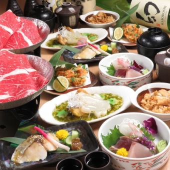 プレミアム飲み放題付【瀬戸内鮮魚＆一人一皿～旬彩コース～】6000円