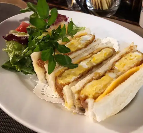 Egg cutlet sandwich