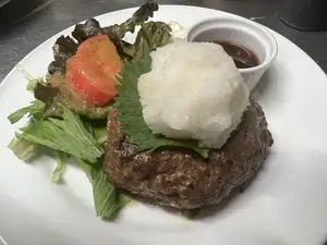 Grated daikon radish hamburger steak with ponzu sauce