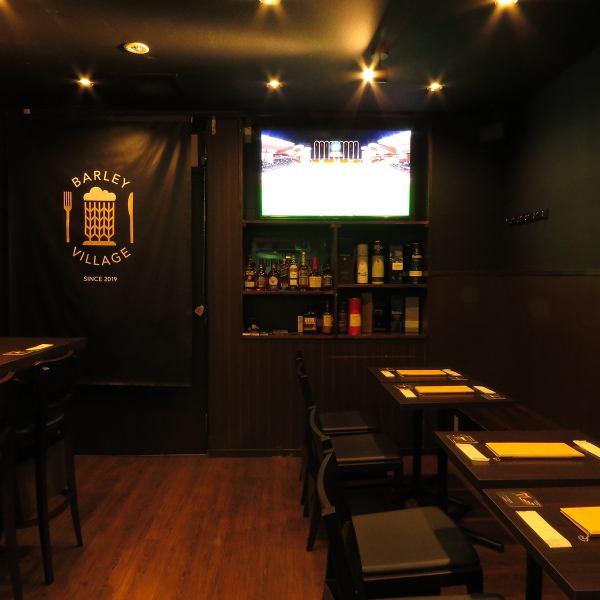 [Recommended for watching sports!] Barley Village is welcomed by one person! You can use it in various scenes such as relaxing and drinking, or drinking with friends ♪ You can also watch sports on a large TV !It's a set with our proud whiskey! ◎Alcohol for disinfection is also available to prevent corona.